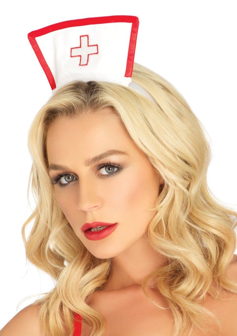 3 PC. TLC Nurse, includes fishnet crotchless garter teddy, a... Leg Avenue - Nurse Fishnet Crotchless Teddy Set 3pc photo-3