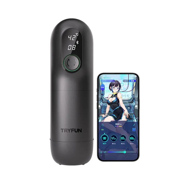 TryFun - Black Hole Pro Smart Retractable App-Controlled Masturbator photo-2