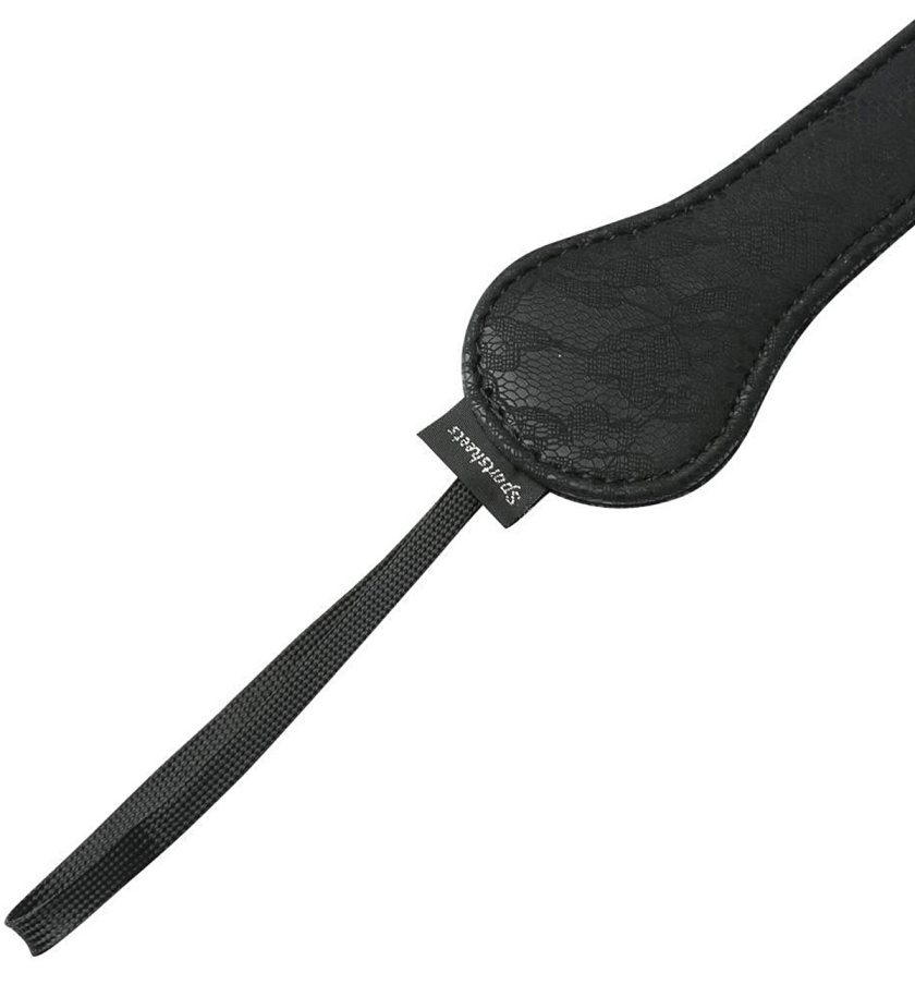For another level of playful romance, this gorgeous lightwei... Sportsheets - Midnight Lace Paddle - Black photo-3