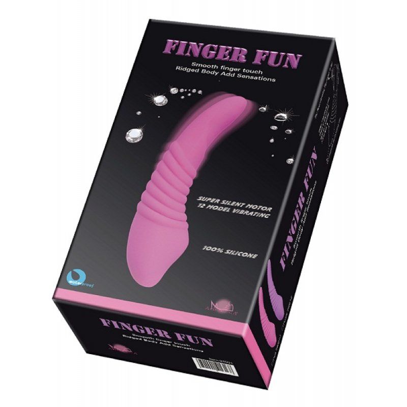 12 frequency female with G point clitoris masturbation stick... Aphrodisia - Finger Fun12-Modes Vibe - Pink photo-11