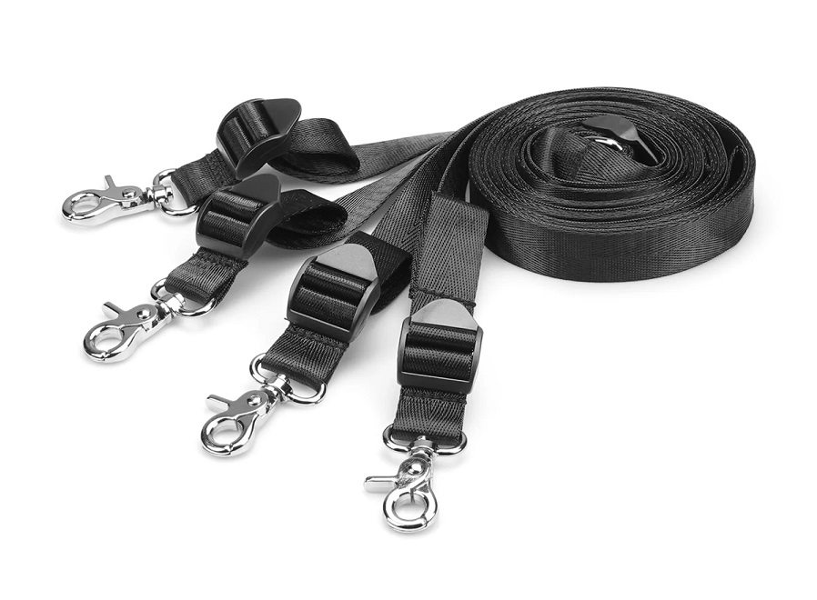 Pin your partner to the bed with this fantastic restraint ki... Liebe Seele - Temptation Restraint Kit 8pcs - Black photo-5