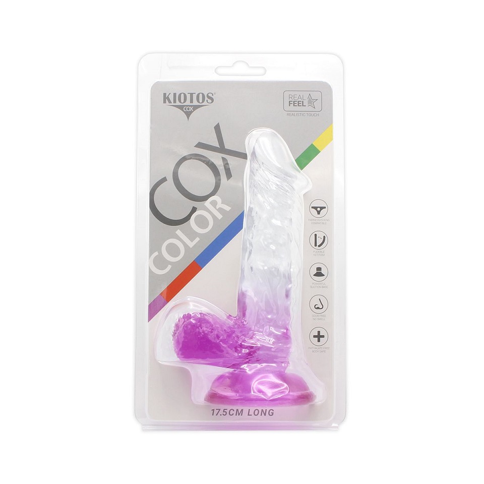 This special transparent dildo has an amazing color mix and ... Kiotos - Realistic Dildo 03 - Purple photo-9