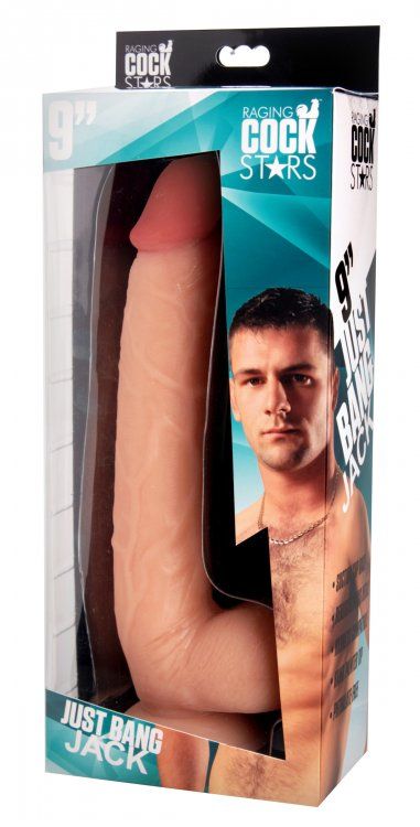 New from our Raging Cockstars line, our firmest dildo yet! E... Raging Cockstars - 8.5″ Just Bang Jack - Flesh photo-4