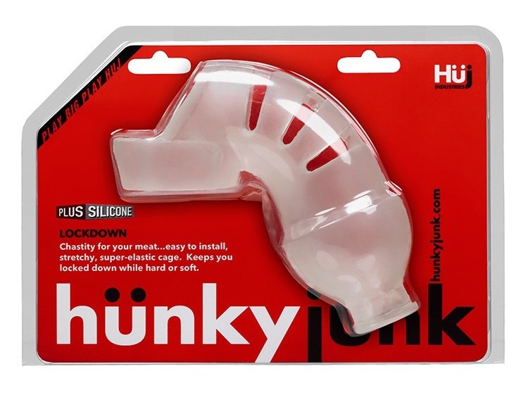 Chastity is Hüj weather you lock your junk up or submit and ... Hunkyjunk - Lockdown Chastity Cage - Ice photo-3