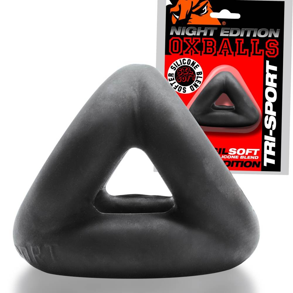 TRI-SPORT is the brand new dick-sling from OXBALLS. It's... Oxballs - Tri-Sport Cocksling - Night Black photo-6