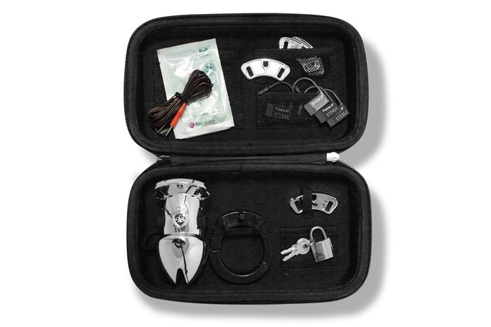 Your days of sexual liberty are over. The Pubic Enemy No1 wi... Mystim - Pubic Enemy No 1 Electro Cock Cage - Silver photo-6
