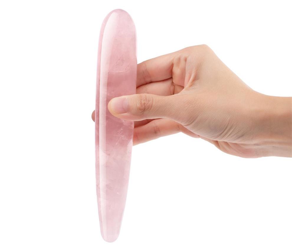 Le Wand - 细长水晶按摩棒 - 蔷薇石英 照片-2