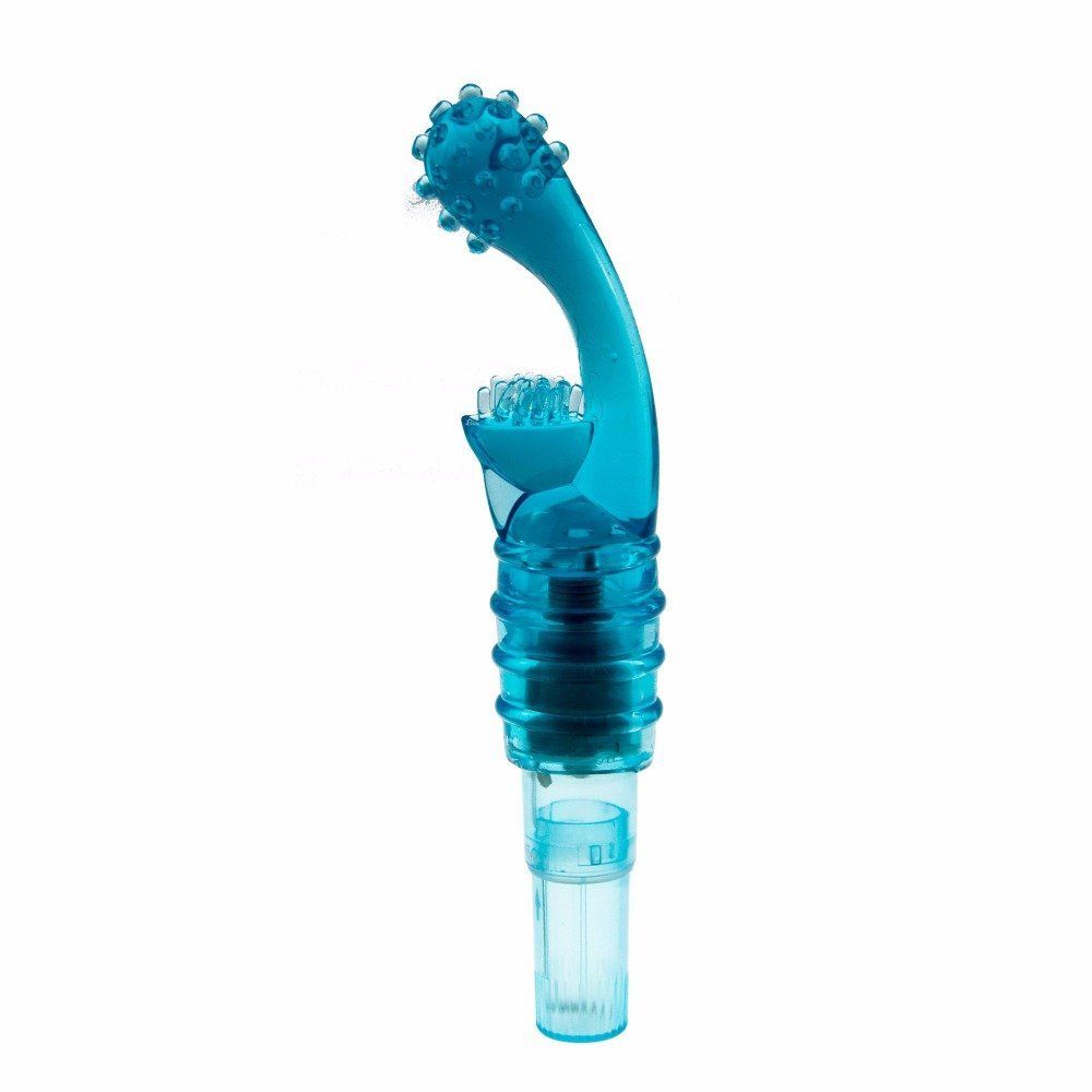 The female g spot vibrator is of phallus-like shape and espe... Aphrodisia - Corolla G Spot Massager - Blue photo-4
