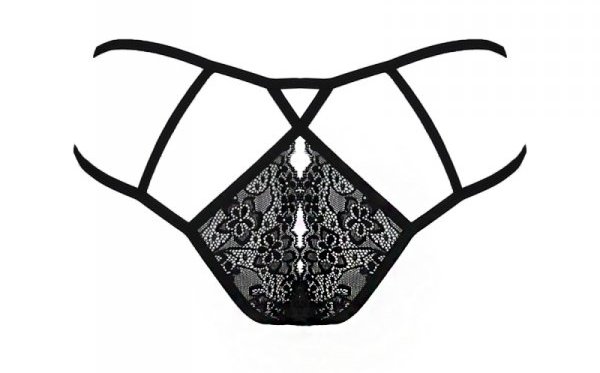 Unique panties made of black lace.
the product does not cau... Passion - Trini Thong - Black - L/XL photo-8