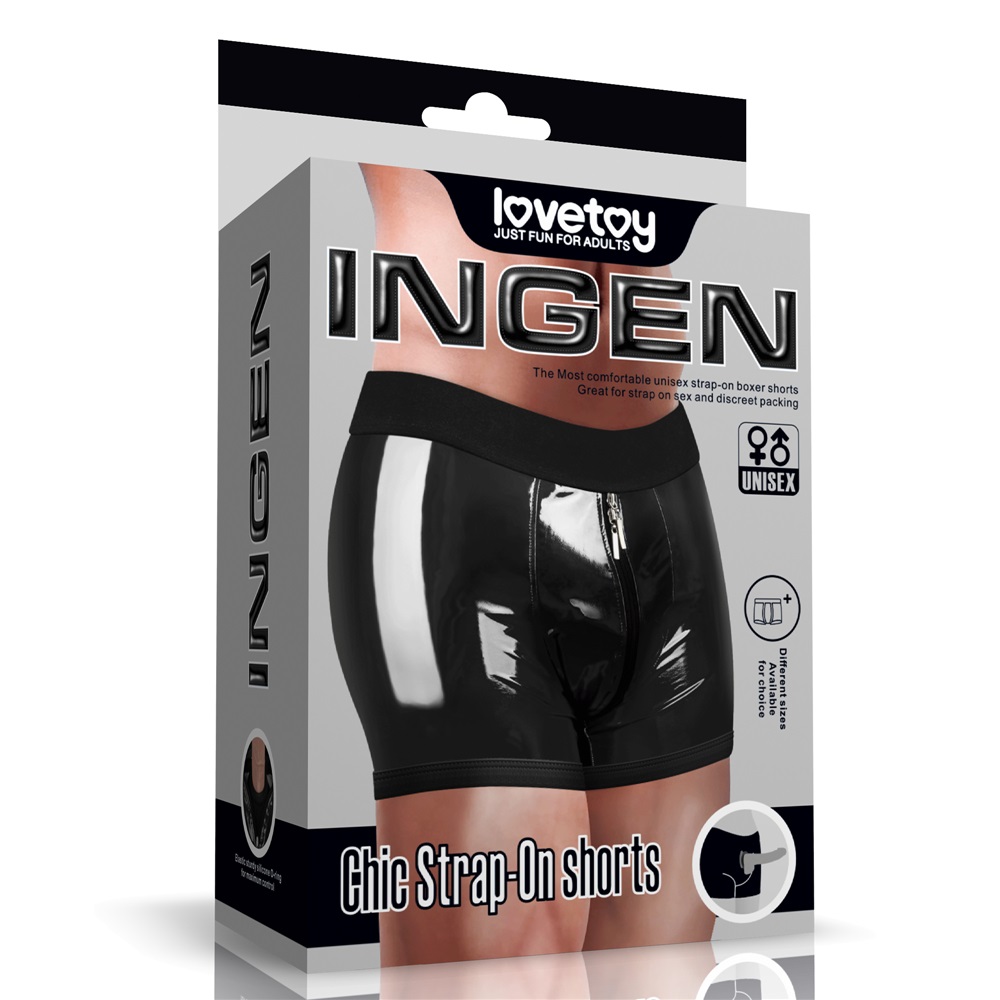 Introducing the "Chic Strap-On shorts" - an innova... Lovetoy - Chic Strap-On Shorts - Black - XS/S photo-15
