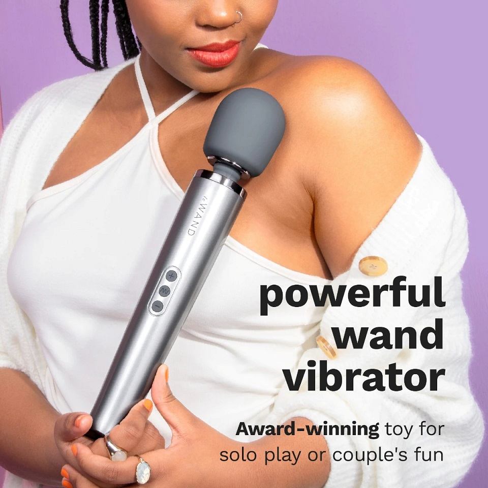 Winner of Cosmopolitan’s Sexcellence Award for “Most Powerfu... Le Wand - Rechargeable Wand - Grey photo-4