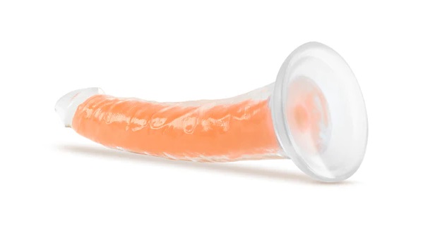 Lavo Silicone Dual Density Dildo will bring new light to yo... Neo Elite - Glow in the Dark Lavo Dildo 19cm - Neon Orange photo-6