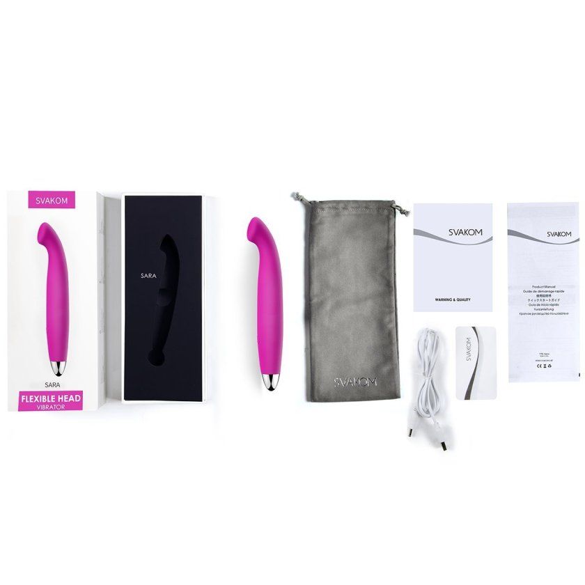 Friendly Soft Silicone Material: Medical grade body-safe fre... SVAKOM - Sara - Puple photo-14