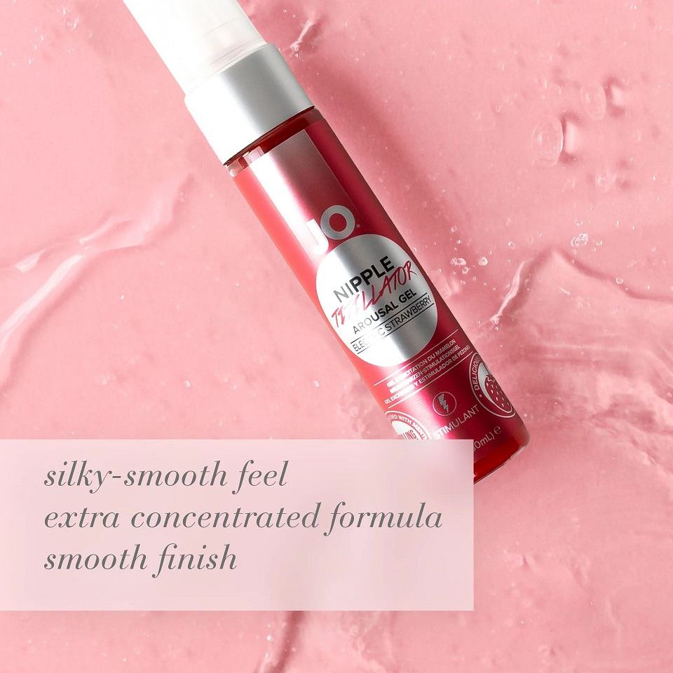 JO Electric Strawberry Nipple Titillator lets you explore fu... JO - Electric Strawberry Nipple Titillator Arousal Gel - 30ml photo-2