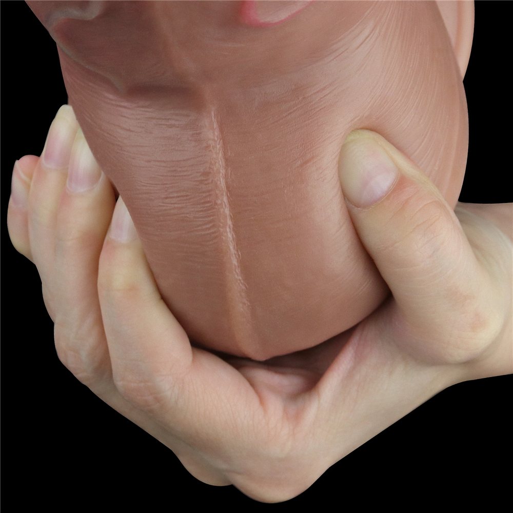 Lovetoy - 7" 双层肥大仿真阳具 照片-5
