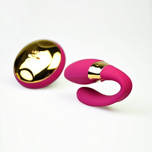 Sealed with a 24 karat gold kiss, this vibrating couples’ ma... Lelo - Tiani 24k Massager - Cerise photo-3