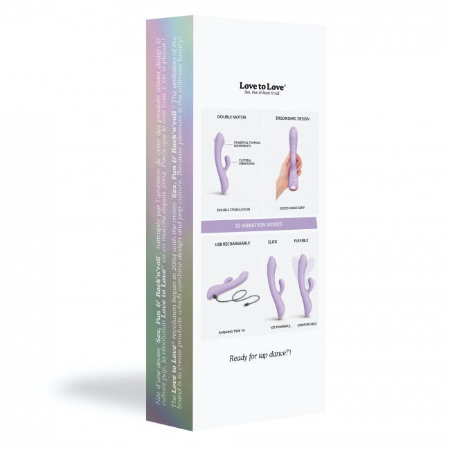 Love to Love - Bunny & Clyde 震动棒 - 淡紫色 照片-10