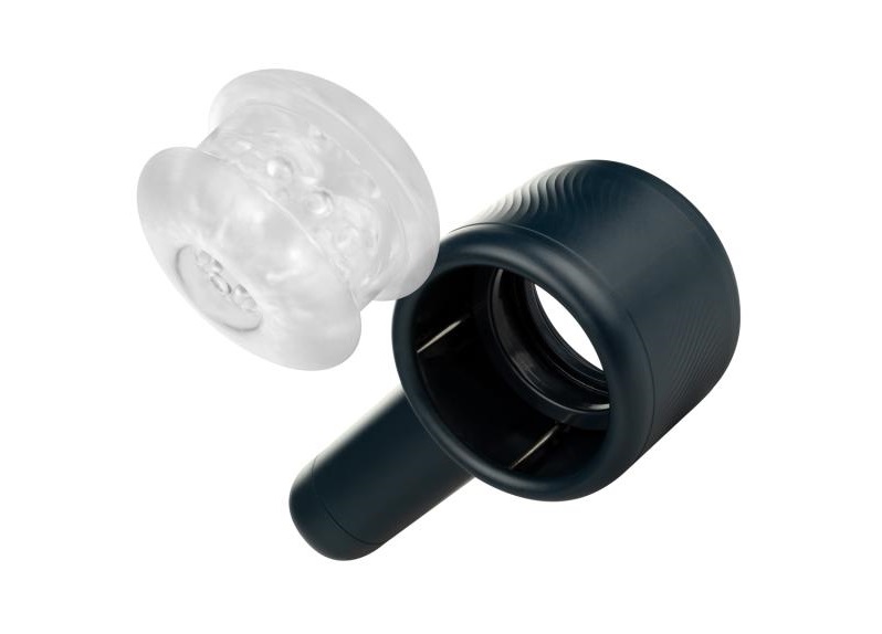 Experience an unforgettable climax with this electric blowjo... FPPR - Vibro Blowjob Masturbator - Blue photo-2