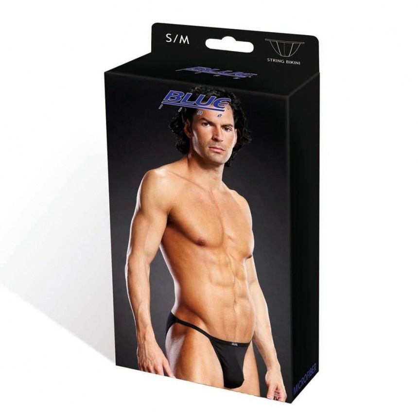 Comfort is a must, and this smooth microfiber string bikini ... Blueline - Performance Microfiber String Bikini - Black - S/M photo-3