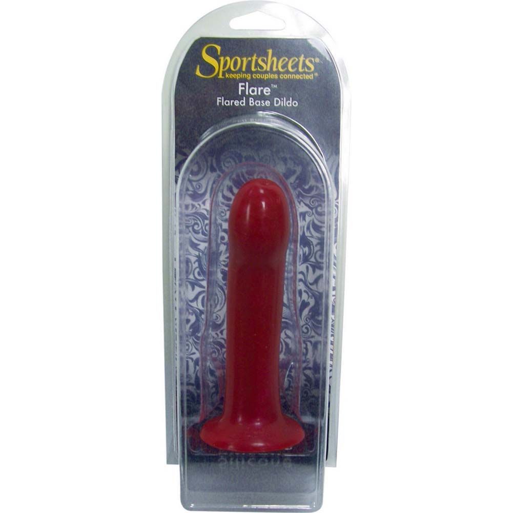 Silicone, 5.75" dildo in pearlized red.
Phthalatefree, ... Sportsheets - Flare Silicone Dildo - Red photo-2