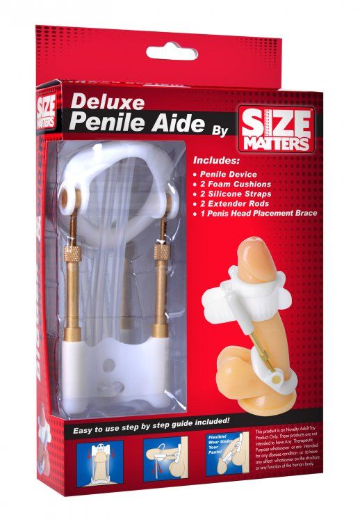 The Penile Aide increases both penis length and girth by usi... Size Matters - Deluxe Penile Aide System - White photo-5