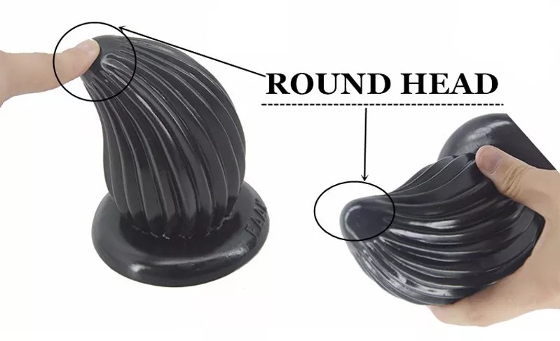 FAAK - Small Conch Anal Plug - Black photo-6