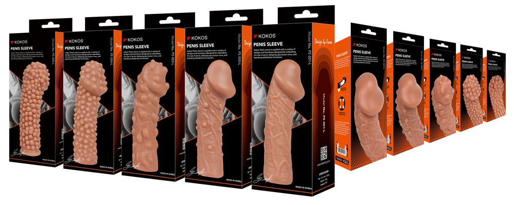 Penis Sleeve #2 is very elastic nozzle on the penis, tightly... Kokos - Penis Sleeve #2 L - 43x54x165mm photo-14