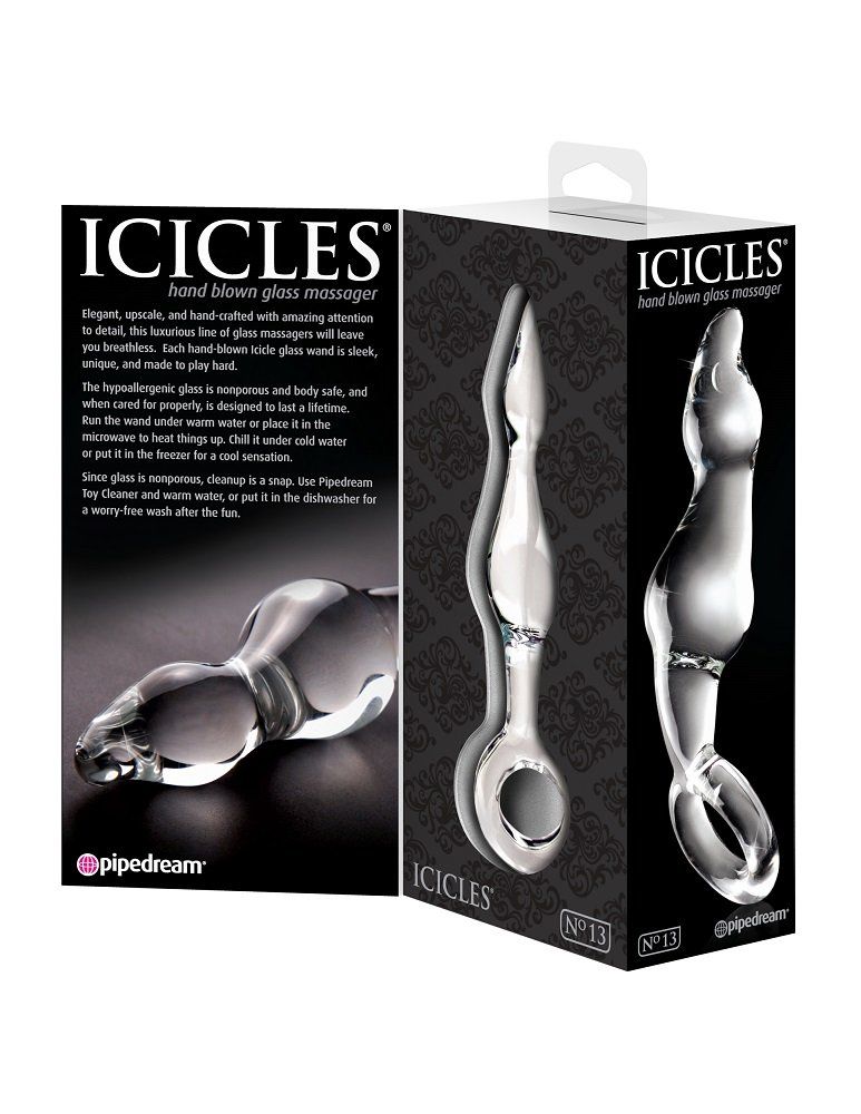 Elegant, upscale, and hand-crafted with amazing attention to... Icicles - Massager No.13 - Clear photo-4
