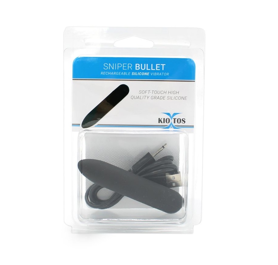 This 10 Speed Vibrating Sniper Bullet from Kiotos X is made ... Kiotos - Sniper Vibro Bullet - Black photo-5