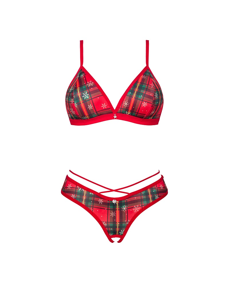 Obsessive - Ms Merrilo 2pcs Set - Red - M/L photo-3