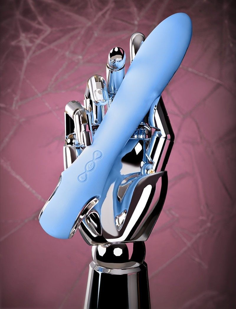 Vibrator with electro stimulation are designed with the laws... Physics - Galvani Electro Vibe - Blue photo-6