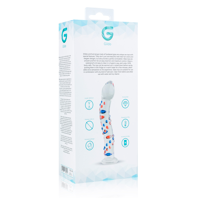 This special dildo is a unique eye catcher between the sheet... Gildo - Glass Dildo No. 3 - Clear photo-9