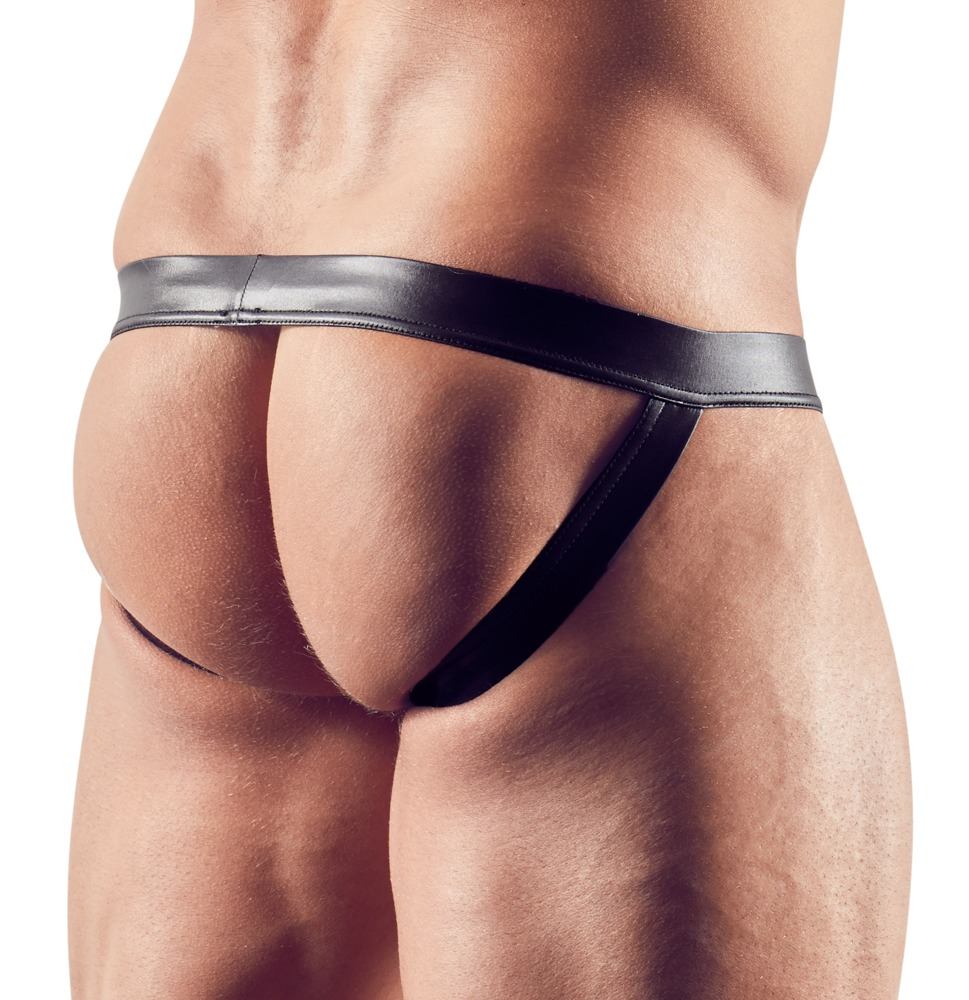 Extremely eye-catching!
Stretchy, shiny black jock. Waistban... Svenjoyment - Jockstrap - Black - S photo-2