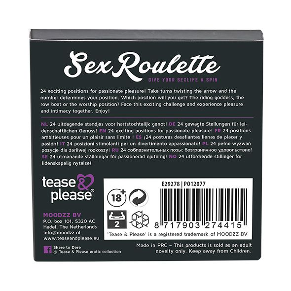 Add a new favorite position to your sex life!
Sex Roulette ... Tease&Please - Sex Roulette Kamasutra photo-4