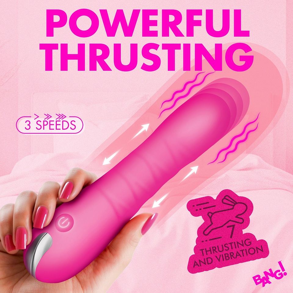 Bang! - Thrusting Vibrator - Pink 照片-2