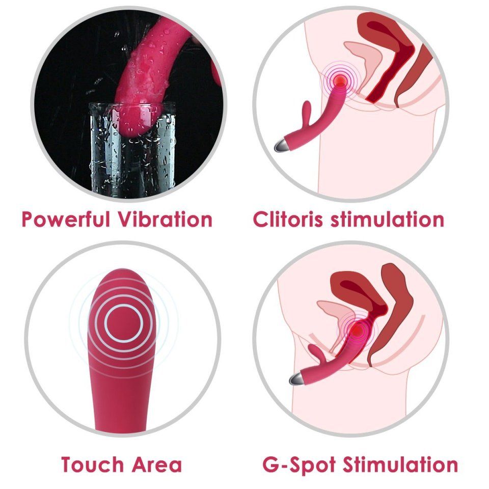 Lorna has a SVAKOM intelligent mode which highly imitates th... SVAKOM - Lorna Touch Sensor Rabbit - Wine Red photo-12