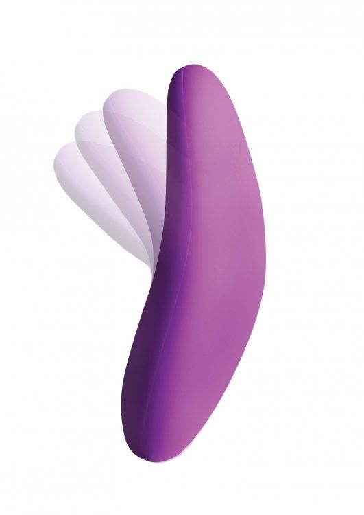 Tease yourself or your partner with a set of vibrating panti... Frisky - Naughty Knickers Vibrating Panty w/ Remote Control - Purple photo-3