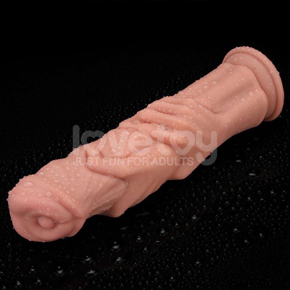 Lovetoy - 12.5" 之手怪兽假阳具 - 肉色 照片-9