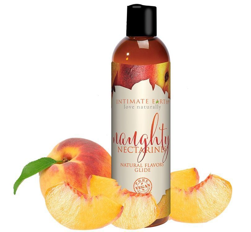 The delicious taste of fresh ripe nectarines will have you a... Intimate Earth - Naughty Peaches Glide - 120ml photo-2