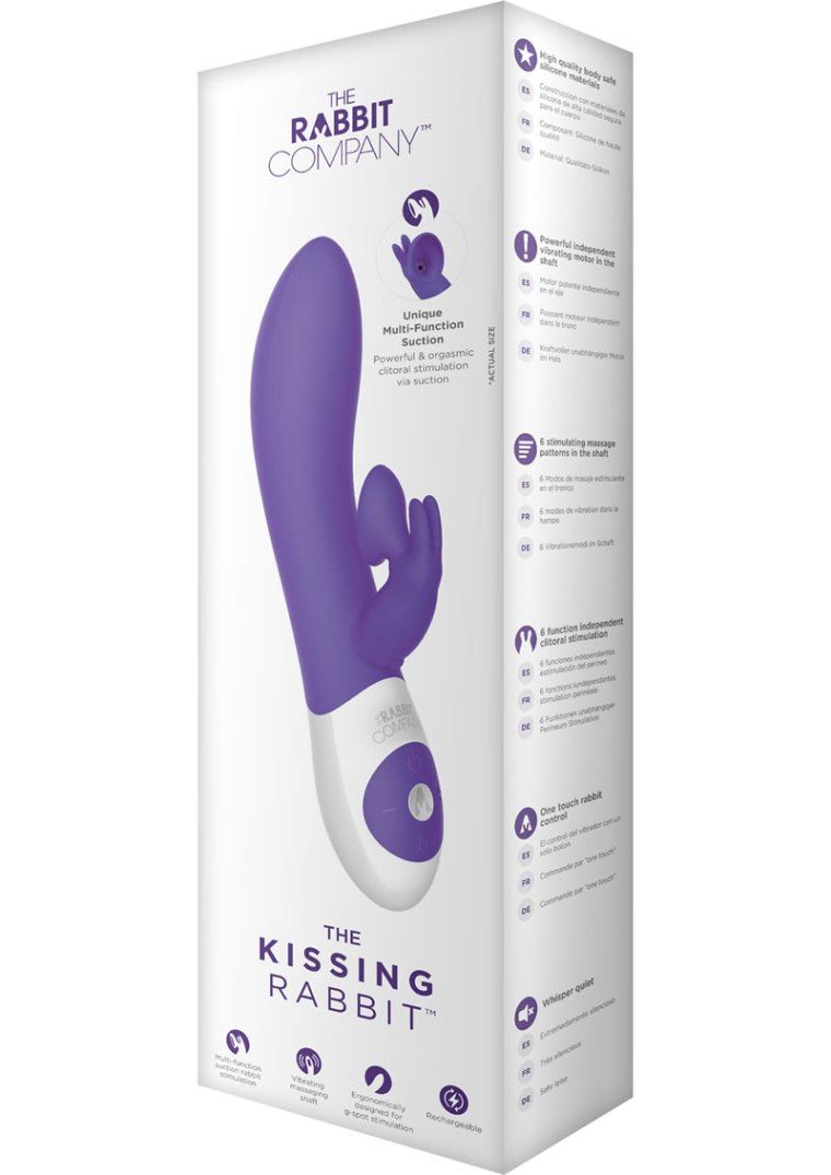 Designed to deliver a powerful clitoral stimulation that mim... TRC - The Kissing Rabbit - Purple photo-2