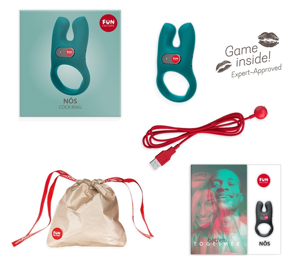 Did you know that only 18% of women orgasm from penetration ... Fun Factory - Nos Vibro Ring - Blue photo-13