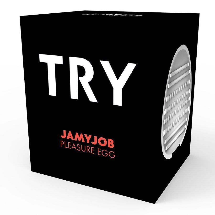 Manufactured with a medical grade elastomer that does not ca... Jamyjob - Egg Masturbator Black Version - Red photo-8