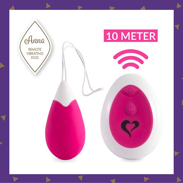 Are you daring enough to hand over your sensual control to y... FeelzToys - Anna Vibrating Egg Remote - Deep Pink photo-3