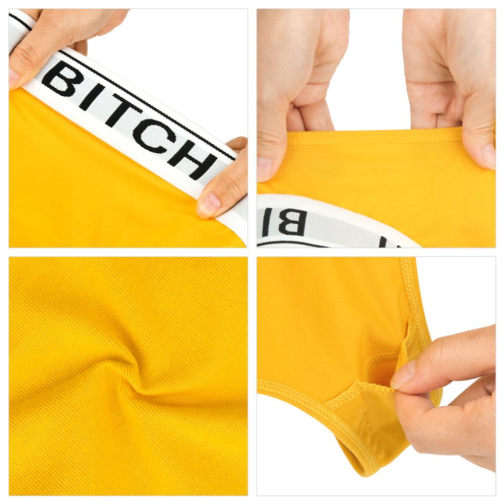 Sexy bitch thong with a remote controlled rechargeable bulle... Lovetoy - Bitch Vibrating Panties L - Yellow photo-13