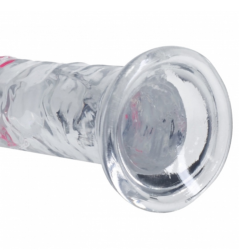 RealRock - 6" LED Vibro Dildo - Clear 照片-7