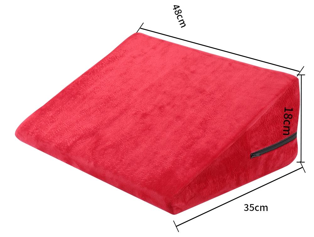 Shaped in ramp, this pillow makes every new sex position eas... MT - Sex Position Pillow Small - Dark Red photo-10