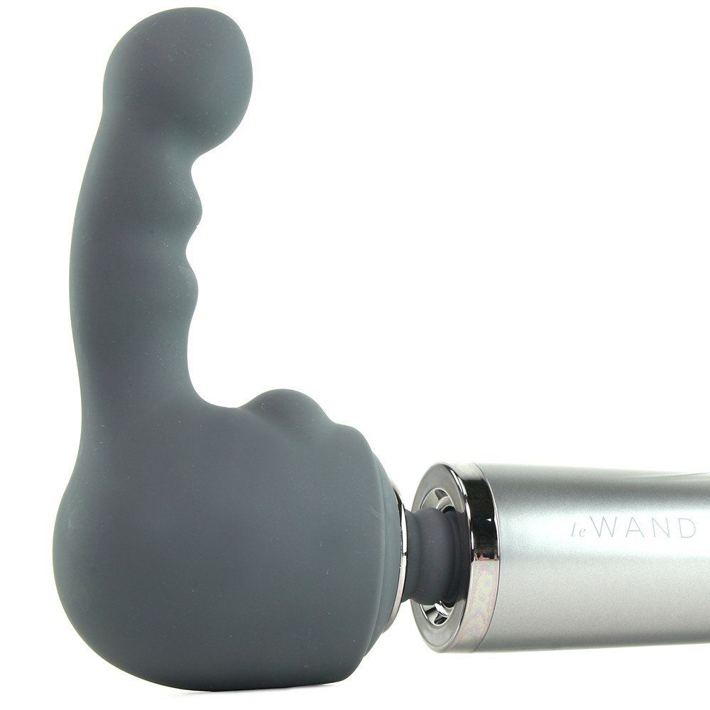 Le Wand Weighted Silicone Attachments are designed to fit sn... Le Wand - Ripple Weighted Silicone Attachment - Grey photo-8