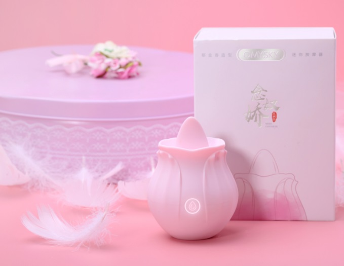 Imitating oral sex, the mechanical tongue flicks the user’s ... Omysky - Vibe Flower Miss Coyness - Pink photo-4