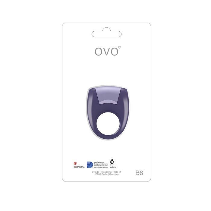 Vibrating ring by OVO.
- silicone material
- lead-fre... Ovo - B8 Vibrating Ring - Lilac photo-6