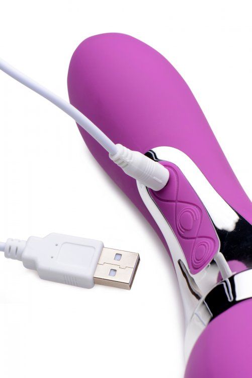 Made for your satisfaction and convenience, this double-side... Wand Essentials - Duo Royale Ultra-Powered Dual-Ended Massaging Wand - Purple photo-4